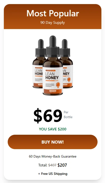 LeanHoney 3 Bottle Price