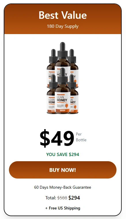 LeanHoney 6 Bottle Price